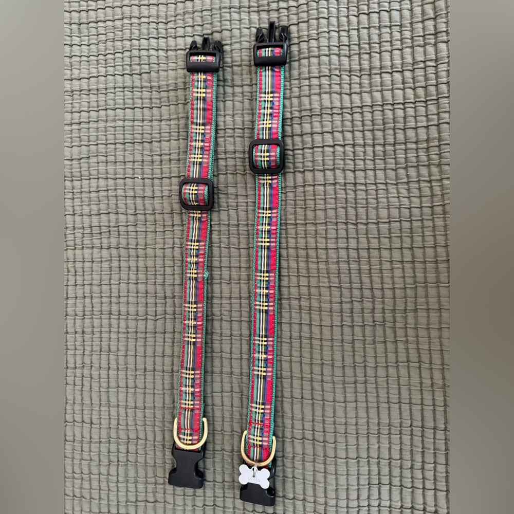 Matching Dog Christmas Collars (M)